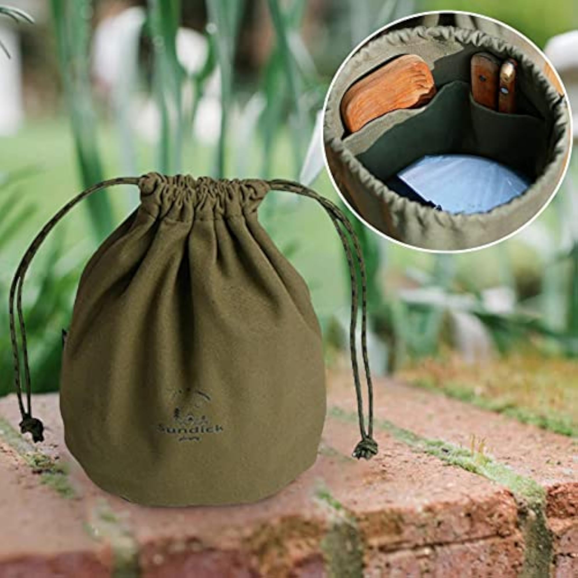 Canvas Drawstring Bag Cookware Kitchen Kit