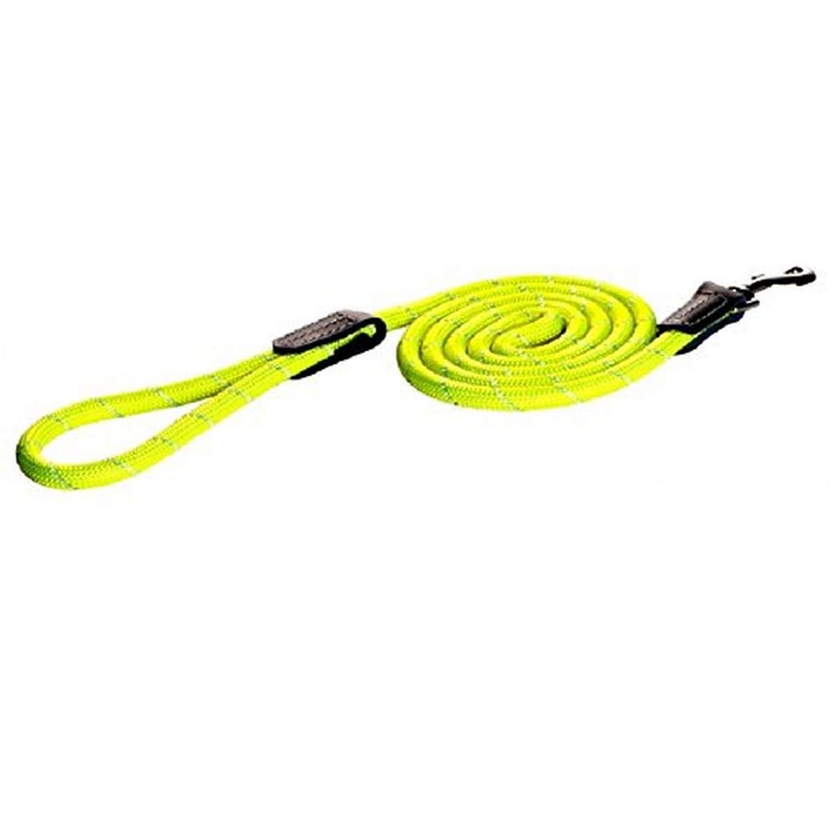 Rope Classic Leash 6ft Long Small - Dayglo Yellow