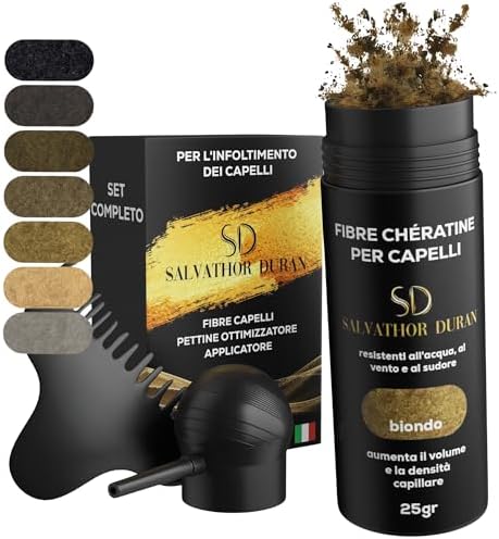 Salvathor Duran - Fibre per capelli 25 g - Dissimula la calvizie ...