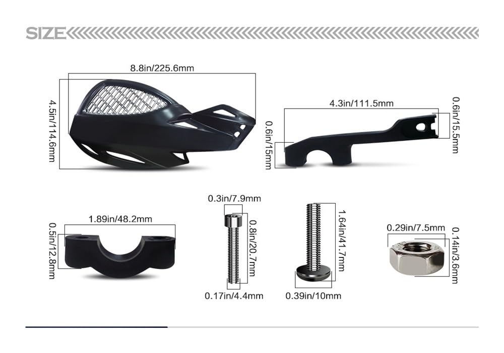 Motorrad-Handlenkerschutz Für Honda CBF - Winddicht Schwarz
