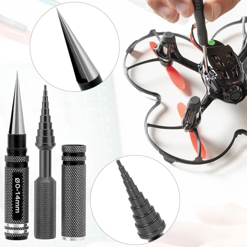 QWORK® 18 in 1 RC Tool Set, RC Car Tool Set, for RC Cars Boats, Racing Drones, Robots, Black, 18pcs - Image 3