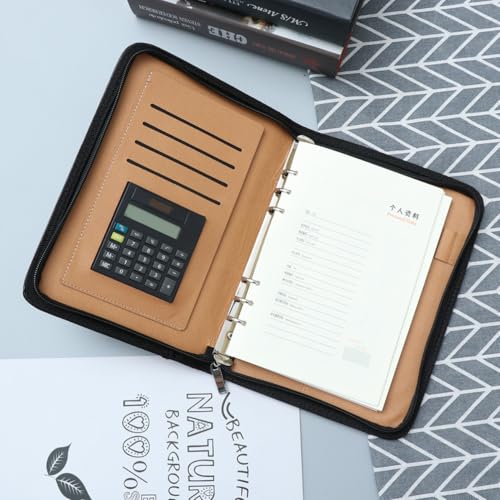 Evita perder documentos con el cuaderno A5 con calculadora y cierre 7
