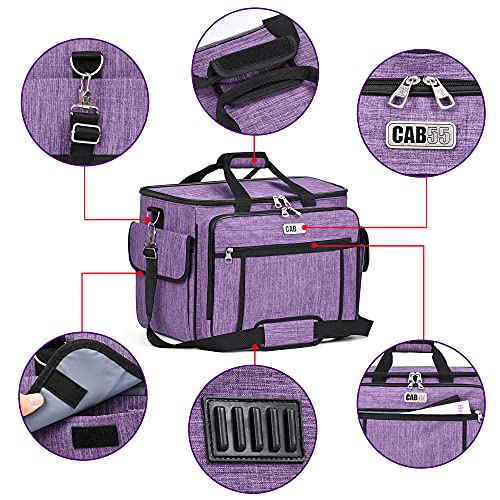 Image of CAB55 Sewing Machine Case - Carrying Bag with Removable Padding, Tote for Machine and Accessories