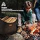 shinfly Holzkorb für Kaminholz 60L, Kaminholzkorb Brennholzkorb Groß für mehr Brennholz im Kamin, Faltbarer Feuerholzkorb aus Extradickem Filz für Einkauf, Holz, Spielzeug【Anthrazit】