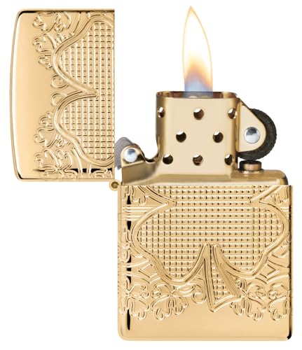 Zippo Encendedor Clover Dorado miniatura 4