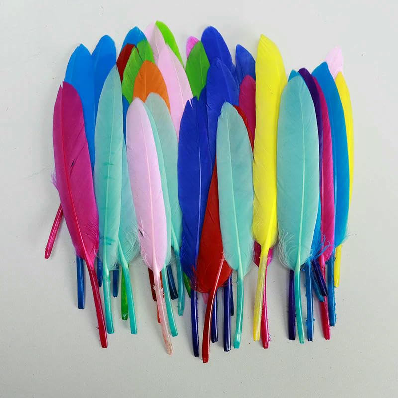 10 Stück/Lot farbige Straußenfedern für Schmuck, DIY-Hochzeiten, Partys, kreative Tischdekorationen, Handarbeit – Wunschfarbe – 30–35 cm (12–14 Zoll)