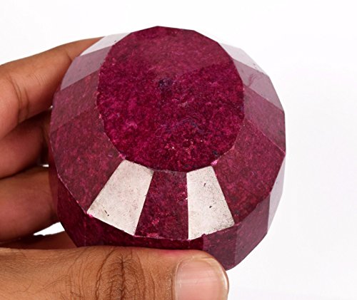 GEMHUB 2465 Ct Natural Gemstone Brilliant Oval Cut for 87 x 69mm Top Blood Red Ruby J-10563