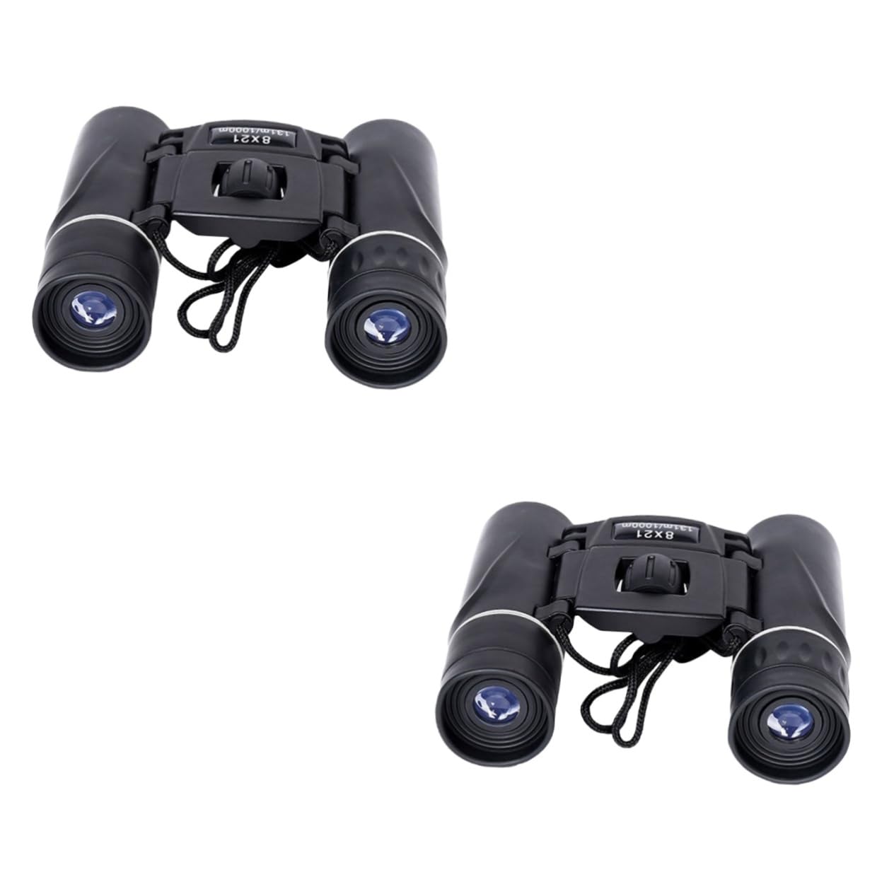 Artibetter 2piezas Binoculares Compactos Plegables Impermeables Senderismo Camping y Conciertos Telescopio De Mano Portátil Negro