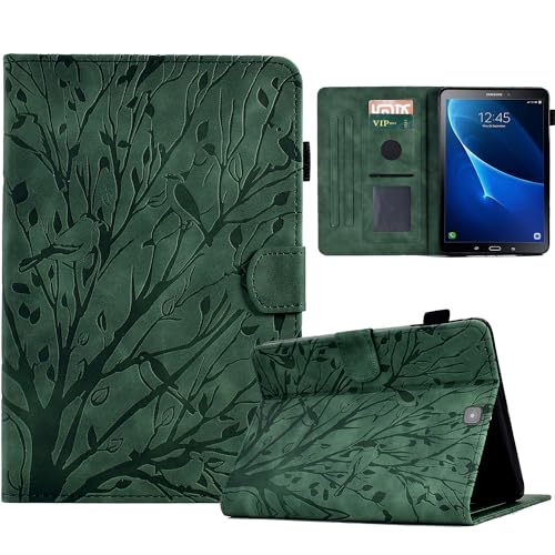 Funda para Samsung Galaxy Tab S2 9.7'' SM T810 /T815 /T815 /T819 Slim Carcasa Cuero PU Proteccíon en Estilo Libro con Función de Soporte y Ranura para Tarjetas   Verde