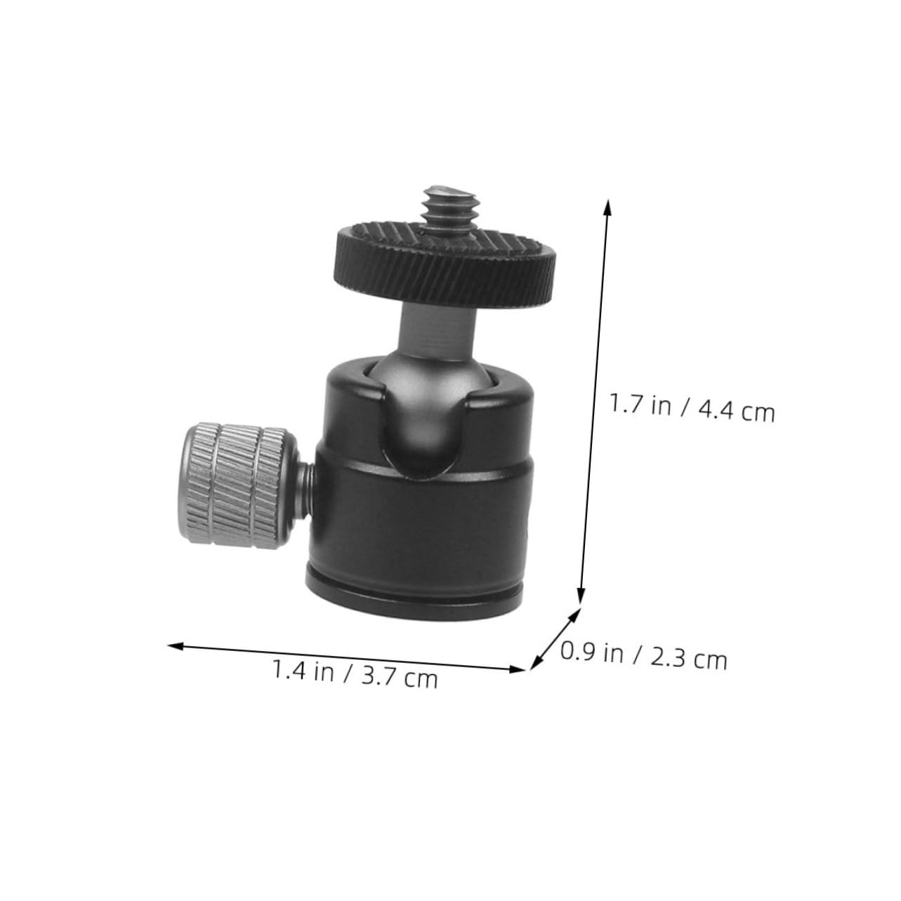Angoily Spherical Gimbal Ball Head Metal 360° Rotation Camera Tripod Mount Aluminum Alloy Stable Reliable