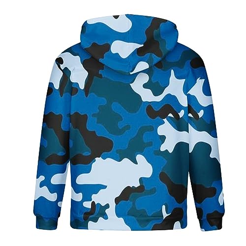 Muscularfit Camo Sweatshirt Hoodie for Men 2023 Fall Fashion Drawstring Casual Loose Long Sleeve Pullover Camouflage Shirts3