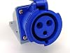 Waterproof Industrial Connector Socket 3Pin 32A 220V-250V 2PE IP67
