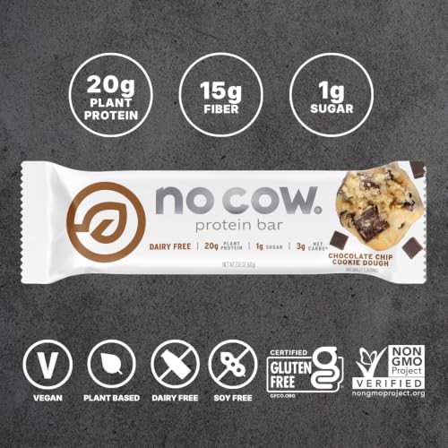 Barra de proteína vegana No Cow sabor chocolate miniatura 3