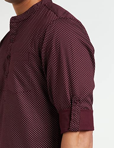 Image of Amazon Brand - Symbol Men Cotton Printed Short Kurta (Regular Fit)