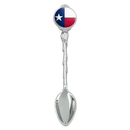 Texas State Flag Novelty Collectible Demitasse Tea Coffee Spoon