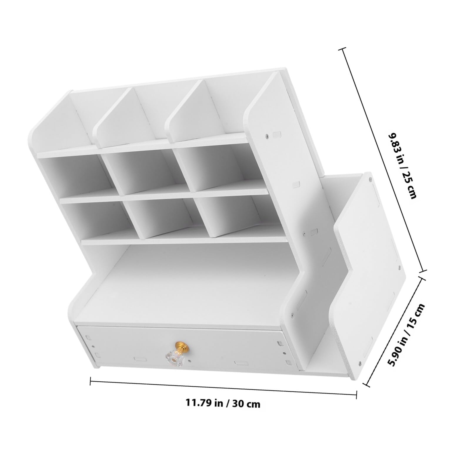 Cabilock Portapenne da Scrivania Bianco 18-2 in Composito Legno Plastica