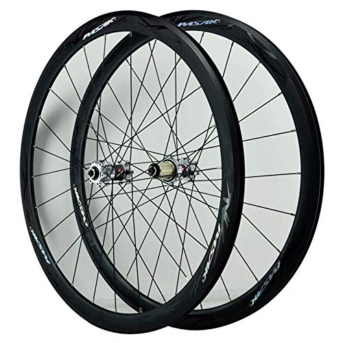 YSHUAI 700C V Brake MTB Bike Wheelset Bicycle Wheels Aluminum Alloy Disc Brake High 40MM 29 in Racing Cycling Wheels for 7/8/9/10/11/12 Speed