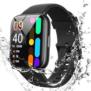 Parsonver Smart Watch, 5ATM Waterproof Fitness Tracker for Swimming with 100+ Sports Modes, Heart Rate/Sleep/SpO2/Steps Monitor, 1.8″ HD Touch Screen Smartwatch Fitness Watch for iPhone/Android Phones
