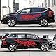 BWGHBH Autoaufkleber Sticker für Auto Karosserie Wolf Dekorative und Anti-Kratz Aufkleber (Rot)
