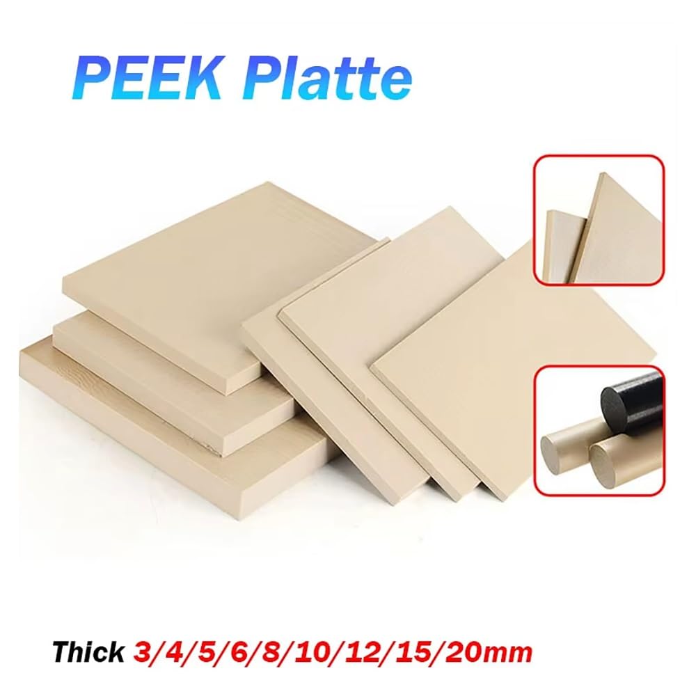 PEEK-Platte 100x200mm - 1Stk(Thickness 20mm)