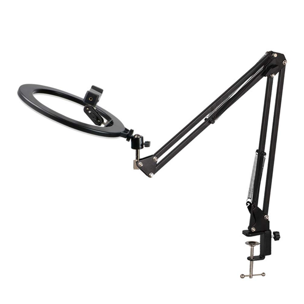 Multifunctional Tablet Holder Gooseneck Tablet Stand Height:2-70cm;Diameter:26cm Black, Style#4
