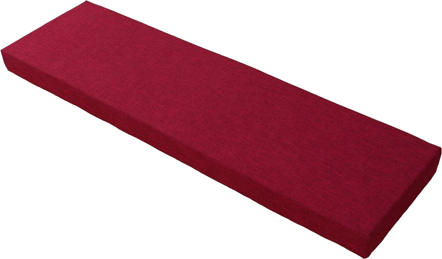 Outdoor/Indoor Bench Cushion 48/40/50 x 12/14/16/18 inch, Patio Porch Swing Cushions Bay Window Seat Furniture Cushion Non-Slip with Zipper (Color : 2#, Size : 39x13x2in)