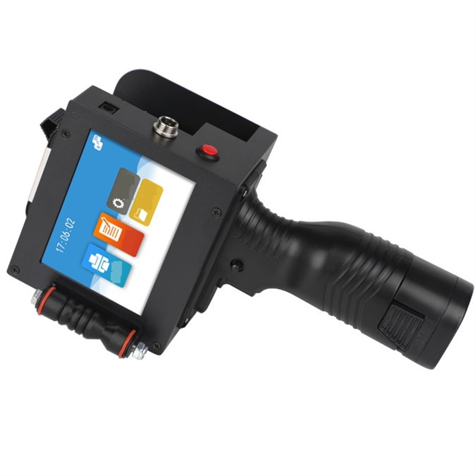 Trdewr One Color 48Mm Qr Barcode Batch Code Date Number Logo Expiry Lable Portable Large Character Handheld Inkjet Printer 600Dpi Hd The Weld Is Strong