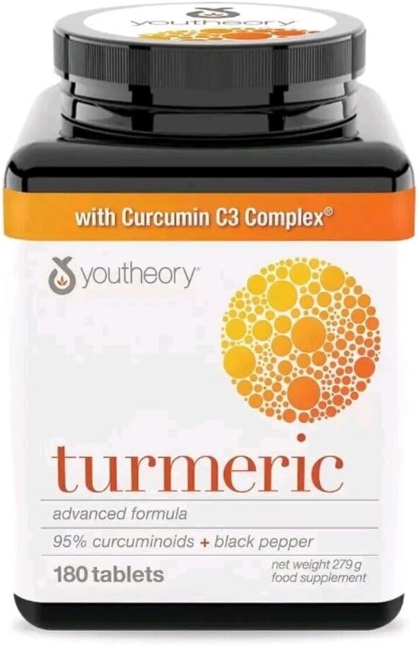 Youtheaory Turmeric Advanced Formula -180 Count