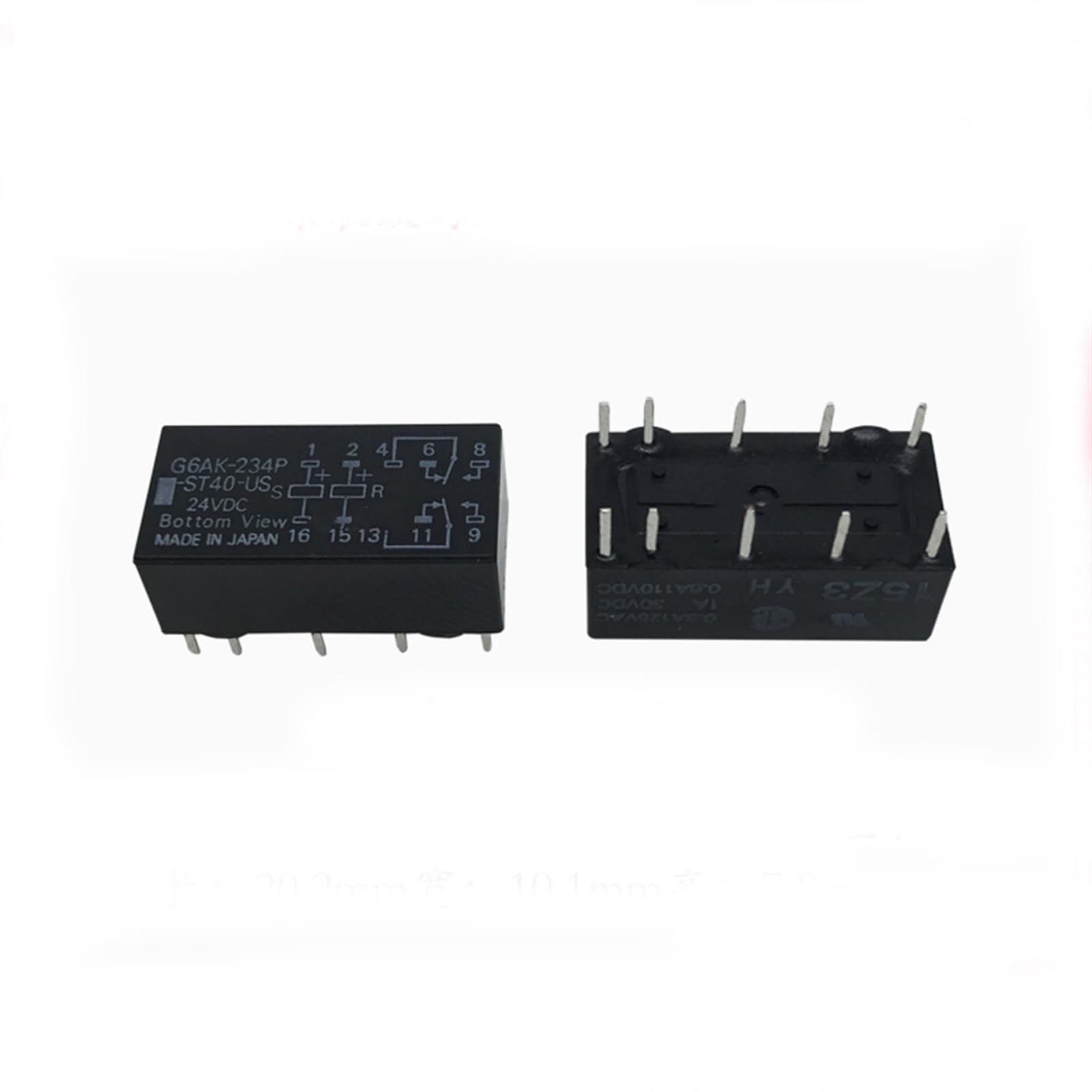 Relais 24 V G6AK-234P-ST40-US pour réparer vos cartes électroniques industrielles en lot de 2