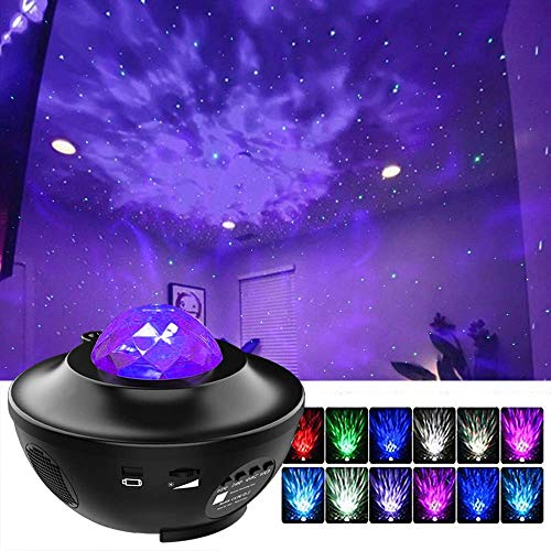ocean wave night light projector and bluetooth speaker