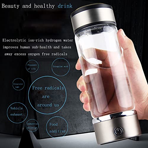 Générateur d'eau d'hydrogène rechargeable USB haute concentration 800-1200 PPB