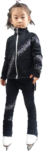 Miniatura 3 de LIUHUO Conjuntos de patinaje sobre hielo para niñas, polainas de práctica de forro polar, botas de patinaje artístico para adolescentes