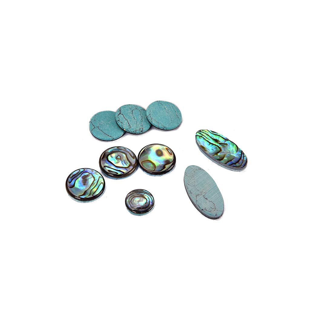Alnicov High Quanlity Lot de 9 boutons de saxophone soprano soprano alto ténor avec perles de saxophone soprano pour clés Multicolore