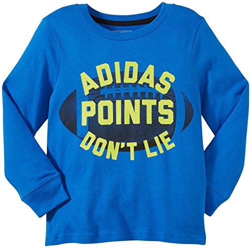 Adidas Little Boys Baller Tee (Toddler/Kid) - Bright Blue - 4T