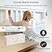 DreamSky Wooden Digital Alarm Clock for Bedroom - Desk Clock for Living Room with Large Numbers, Dimmer, Loud Alarm for Heavy Sleepers with Volume Control, DST, Office Wood Decor (Adapter Powered)