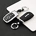 Produktbild Ontto 4 Tasten Smart Autoschlüssel Abdeckung Tasche Wildleder Autoschlüssel Hülle schlüsselschutz mit Schlüsselanhänger für Mercedes Benz 2017 E Klass W213 E200L C260L E300L S320L Schlüsselbox-schwarz