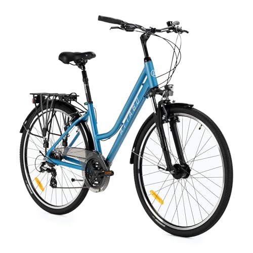ATTABO Damen Trekkingfahrrad 28″ Gr. 19″ Blau – 6061 Alu Rahmen, SR...