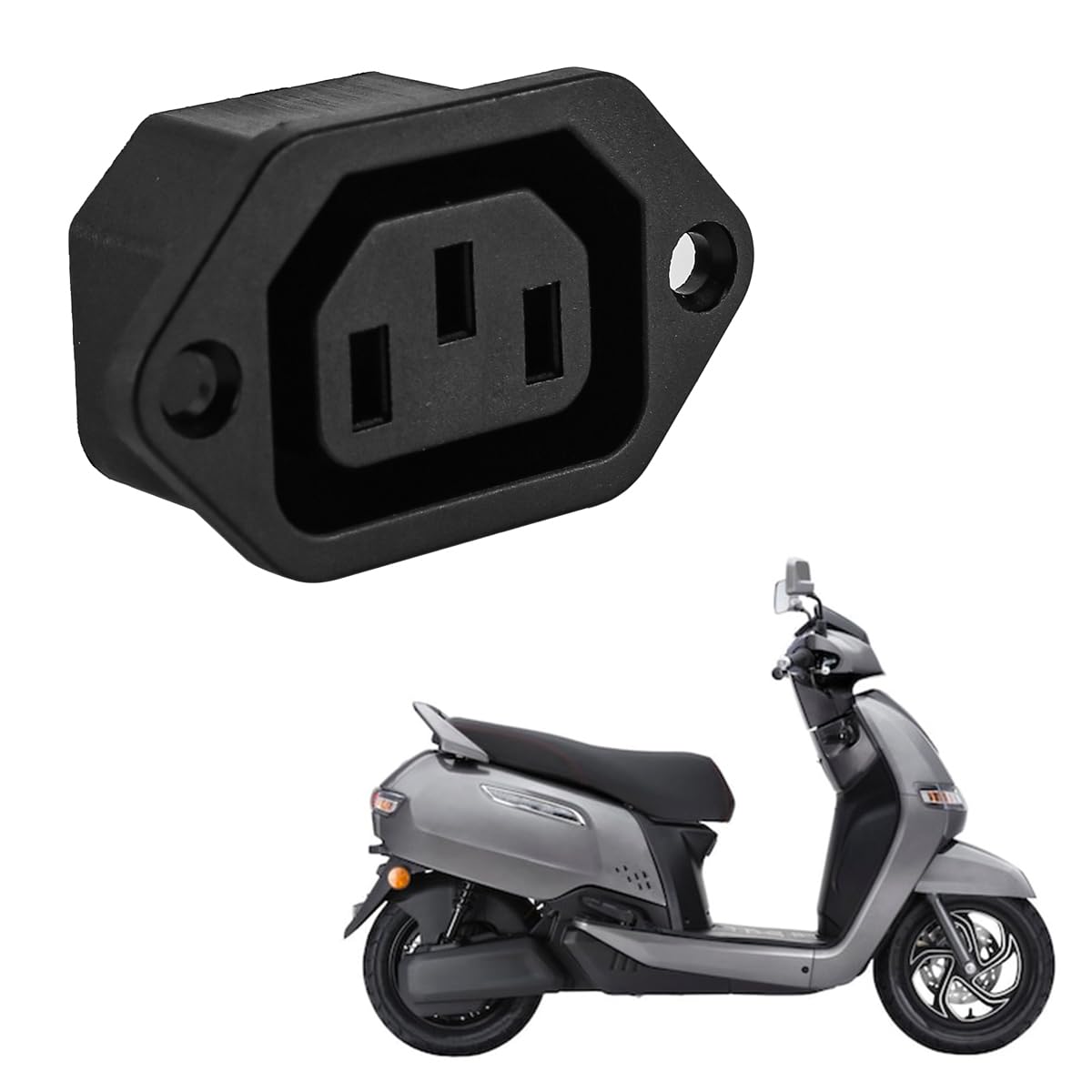 Gorise 2 Stück Kaltger?testecker Mit C14 Stecker 10A/250V Schwarz