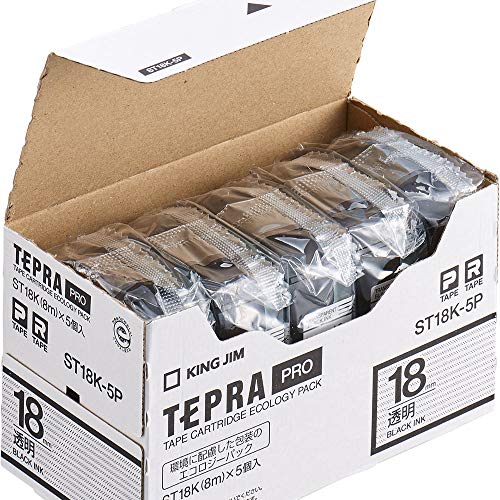 Amazon | キングジム Pテープエコパック トウメイクロ18 透明 Amazon | キングジム Pテープエコパック トウメイクロ18 透明