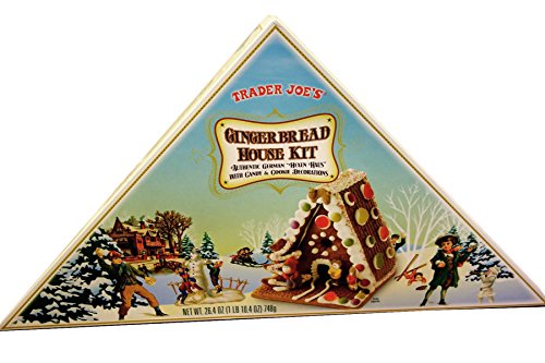 Trader Joes Gingerbread House Kit, Authentic German Hexen Haus with Candy and Cookie