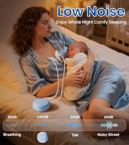 Image of NCVI 2 in 1 Wearable Breast Pump Hands-Free for Mom at Home or to Go | 4 Modes 9 Levels, Hospital-Grade Suction , BPA-Free, <45db, Portable Carry , Anti-flow, Pump While Driving or Outside