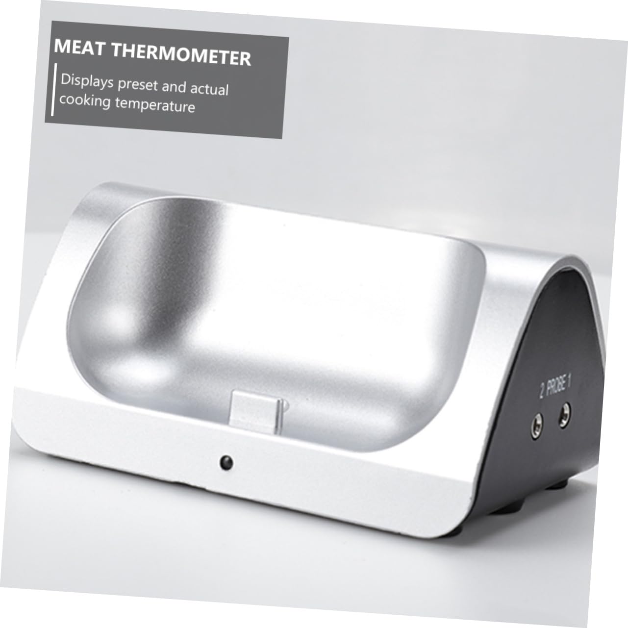 De Cocina Inalámbrico Sondas Duales Para Monitorización Remota De Temperatura Sin Batería Para Bbq y Asados Diseño Ligero y Portátil