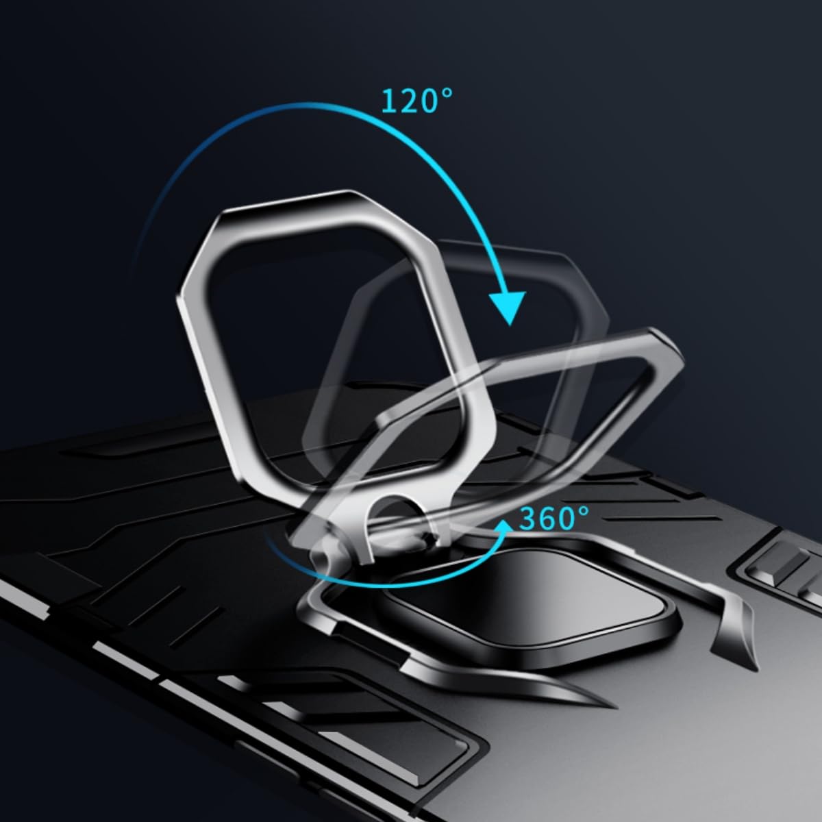 SORAKA Cover Per Xiaomi Mi 8 Lite Con Anello E Piastra Metallica – Custodia TPU Morbida, Ultrasottile, Per Supporto Magnetico Auto