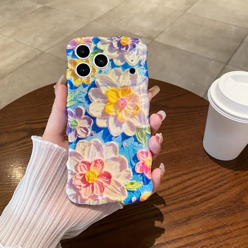 Coque iPhone 11 fleur ondulée pour éviter les chutes et protéger des rayures