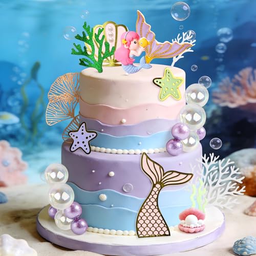 Décoration de gâteau queue de sirène sous la mer accessoire anniversaire enfant JeVenis