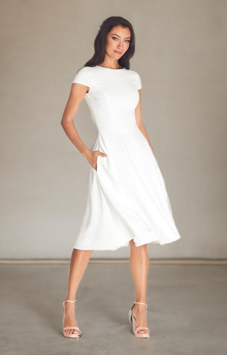 Dress The Population Womens Livia Midi High Dress - Image 4