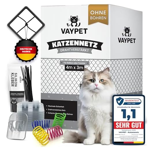 VAYPET Katzennetz für Fenster und Balkon