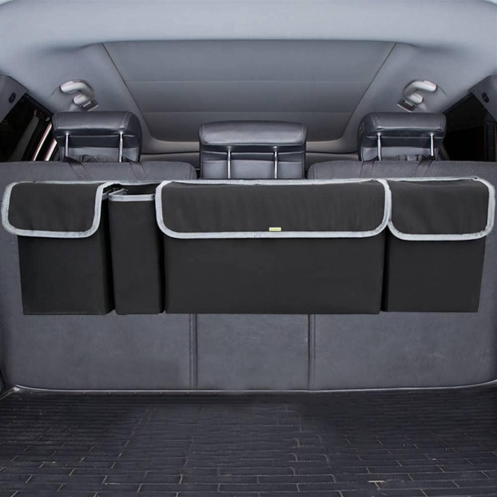 Organizer do bagażnika samochodowego, 4 kieszenie o dużej pojemności, uniwersalna instalacja zawieszona, akcesoria wewnętrzne pasujące do samochodów ciężarowych, SUV-ów