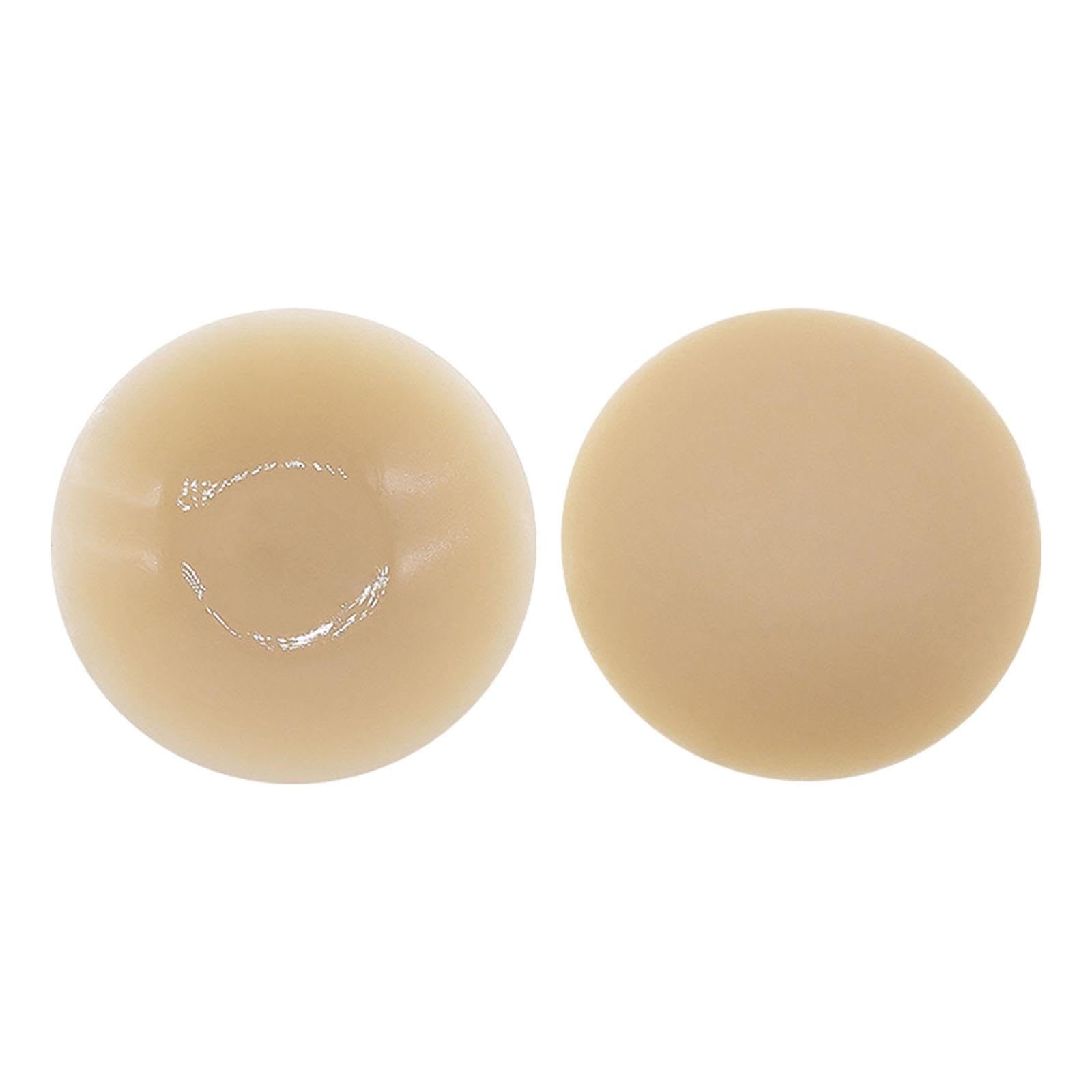 Women Breast Cover Breast Patch Sticky Bra Comfortable Round 8cm Light Brown-image-30