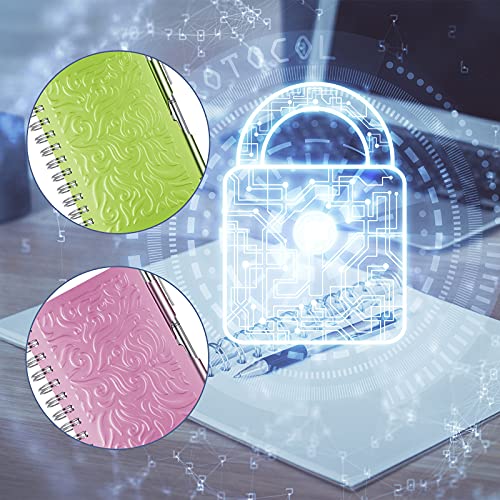 Carnet de mots de passe pour informations de sécurité à spirale mandala